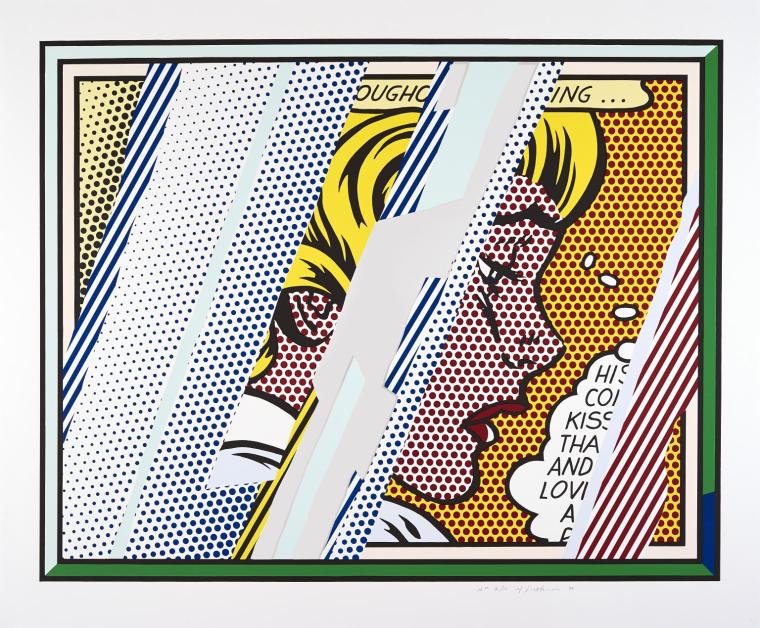 Reflections on Girl 1990 by Roy Lichtenstein 1923-1997