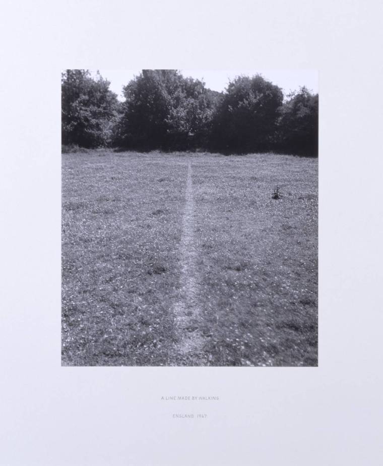 A Line Made by Walking 1967 by Richard Long born 1945