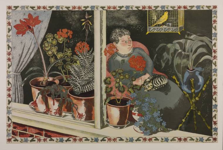 Window Plants 1945 by John Nash 1893-1977